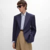 Veste Colonne en laine Grain De Poudre