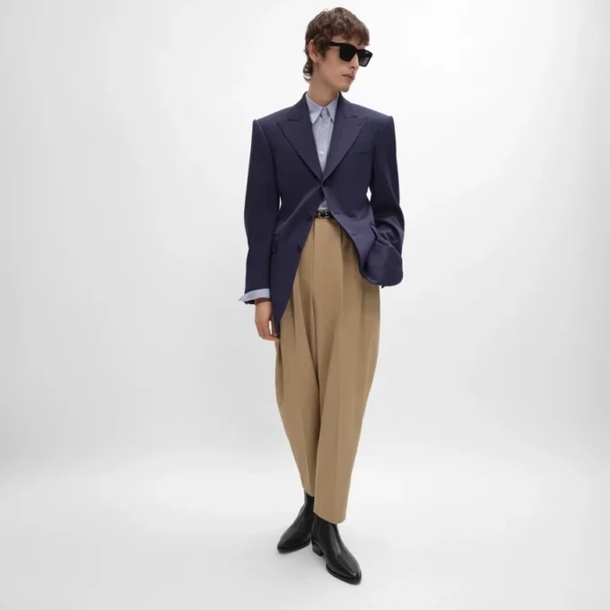 Veste Colonne en laine Grain De Poudre