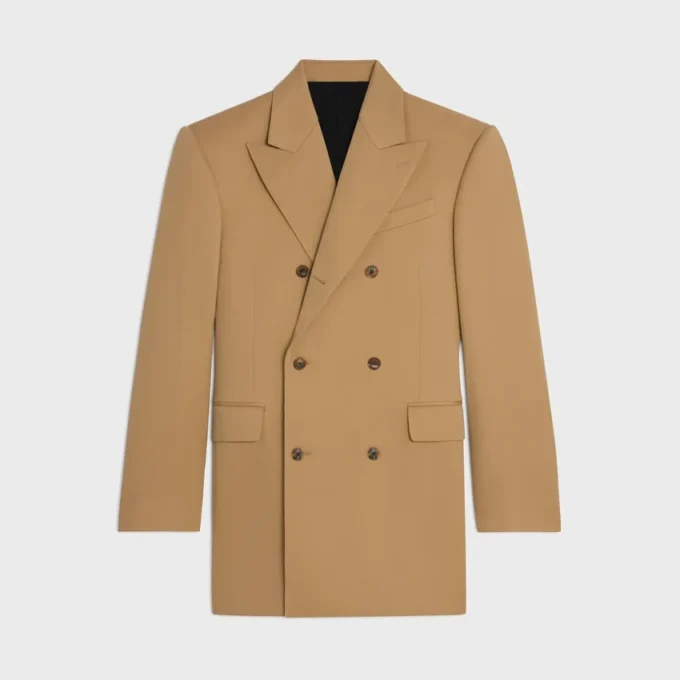 Veste Colonne en laine mohair