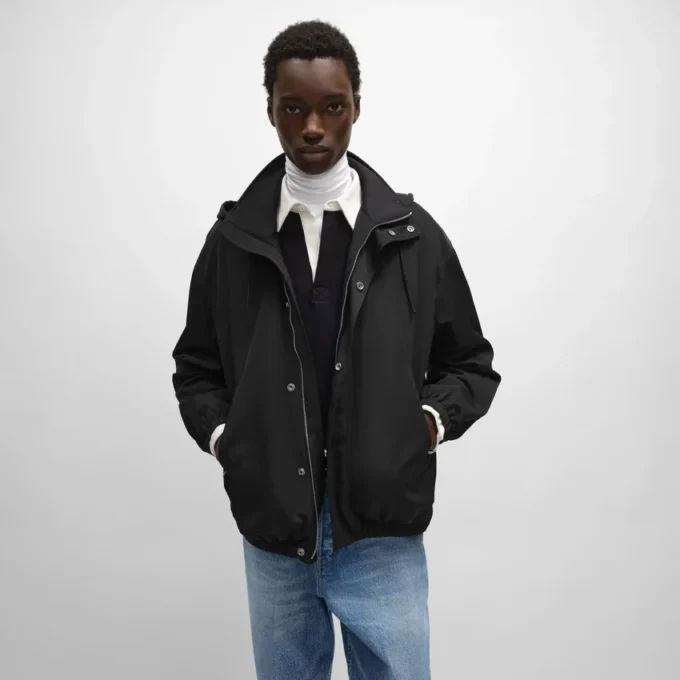 Veste coupe-vent en twill de nylon Veste coupe-vent en twill de nylon