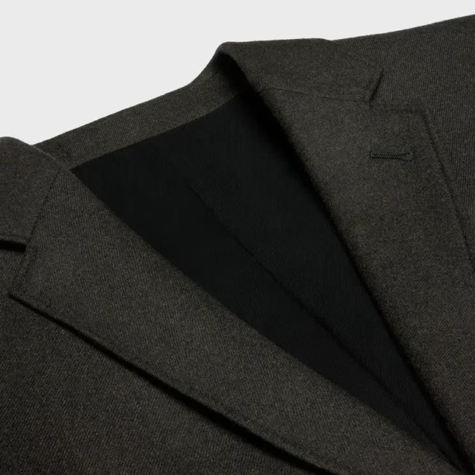 Veste courte en flanelle de cachemire
