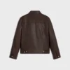 Veste de camionneur en cuir d’agneau Veste de camionneur en cuir d’agneau