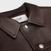 Veste de camionneur en cuir d’agneau Veste de camionneur en cuir d’agneau