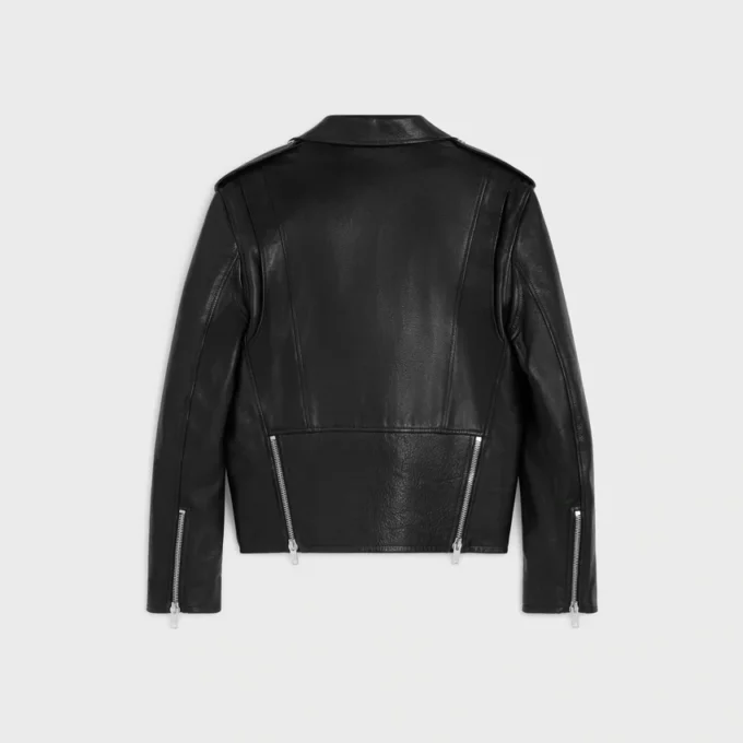 Veste de motard en cuir de veau Veste de motard en cuir de veau