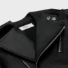 Veste de motard en cuir de veau