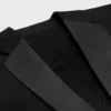 Veste de smoking courte en laine et mohair