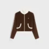 Veste de survêtement en jersey de velours