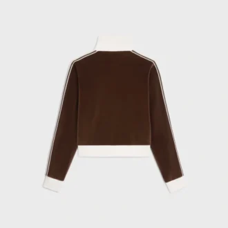 Veste de survêtement en jersey de velours