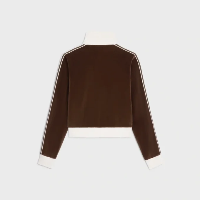 Veste de survêtement en jersey de velours
