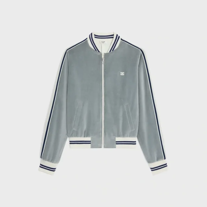 Veste de survêtement Teddy en jersey de velours