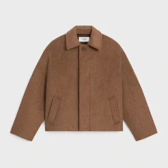 Veste en cachemire double face et poil de chameau