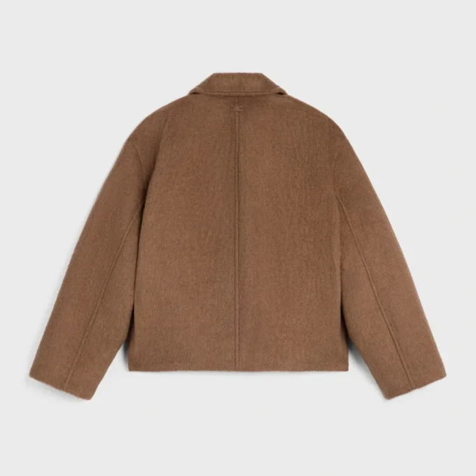 Veste en cachemire double face et poil de chameau