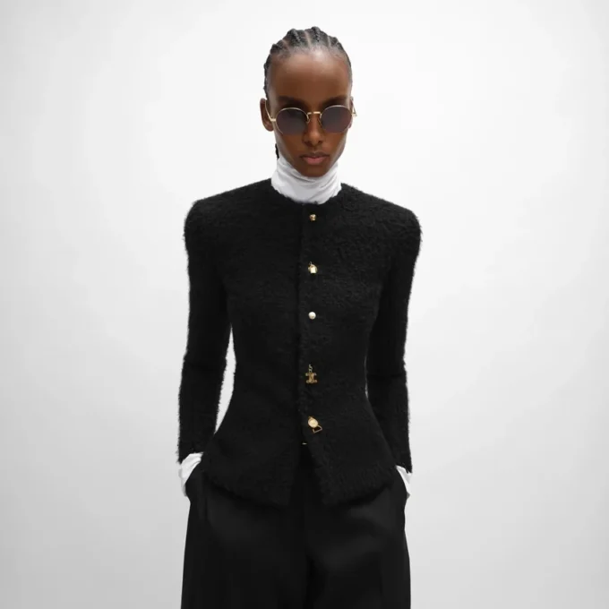Veste en cachemire et laine Natta