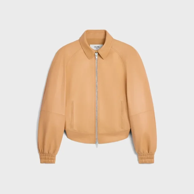 Veste en cuir d’agneau Plonga Veste en cuir d’agneau Plonga