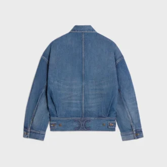 Veste en denim rigide
