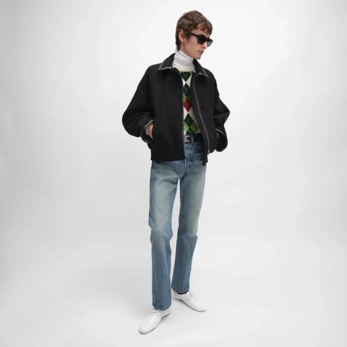 Veste en feutre de laine double face
