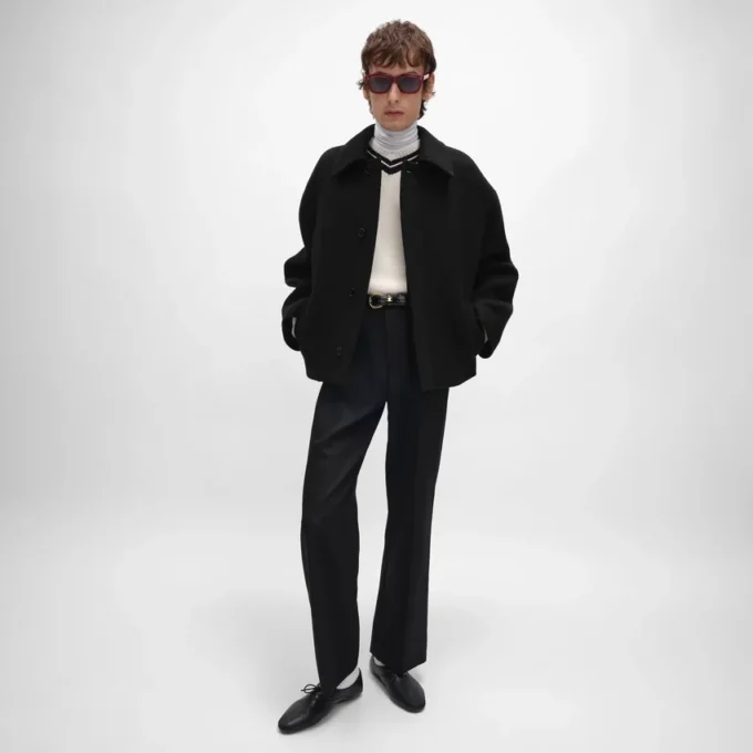 Veste en feutre de laine double face