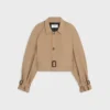 Veste en gabardine de coton et laine Veste en gabardine de coton et laine