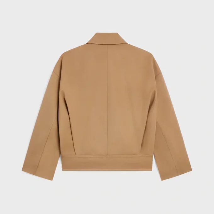 Veste en gabardine de coton et laine Veste en gabardine de coton et laine