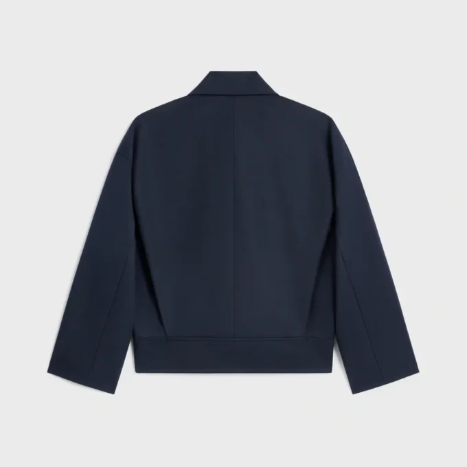 Veste en gabardine de coton et laine Veste en gabardine de coton et laine