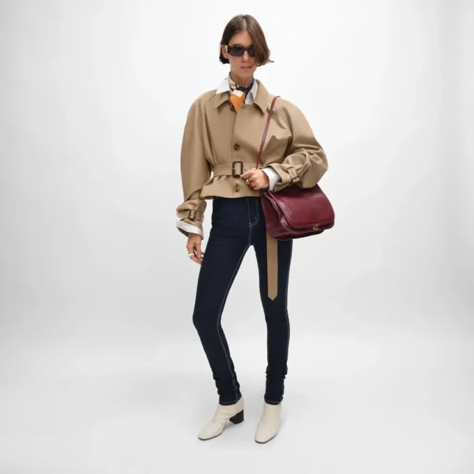 Veste en gabardine de coton et laine Veste en gabardine de coton et laine
