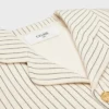Veste en gabardine de coton rayée Veste en gabardine de coton rayée