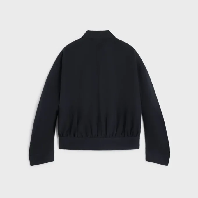 Veste en gabardine de laine et coton Veste en gabardine de laine et coton