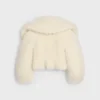 Veste en laine duveteuse