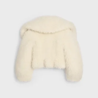 Veste en laine duveteuse