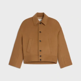 Veste en laine et cachemire double face
