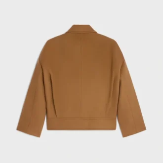 Veste en laine et cachemire double face