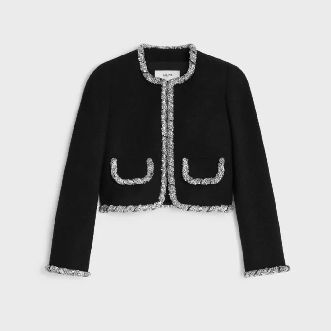 Veste Icone brodée en laine Natta