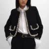 Veste Icone brodée en laine Natta