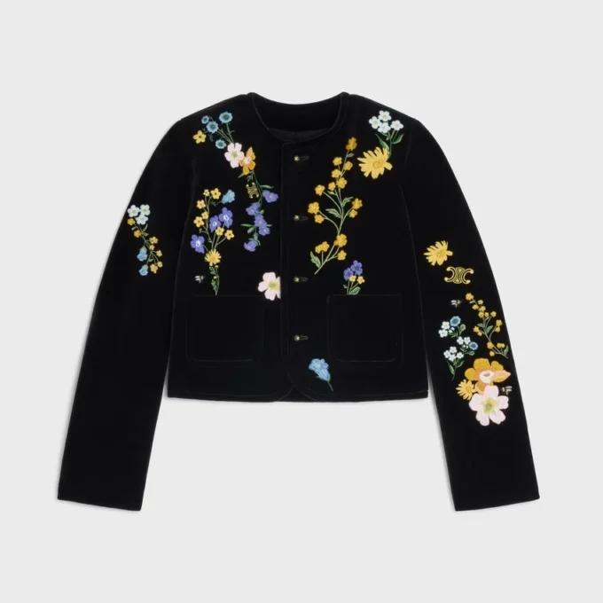Veste Icone brodée en velours