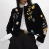 Veste Icone brodée en velours