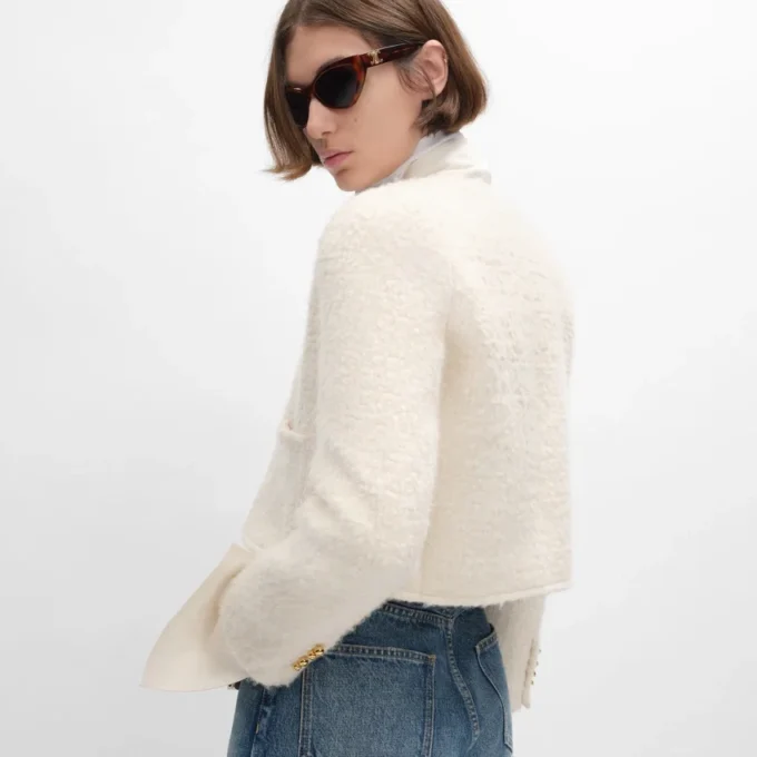 Veste Icone en cachemire et laine Natta