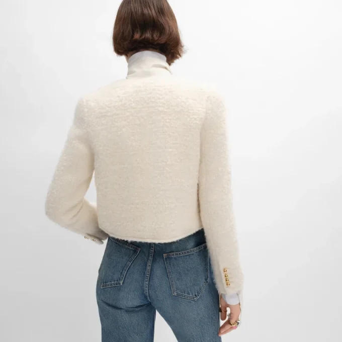 Veste Icone en cachemire et laine Natta