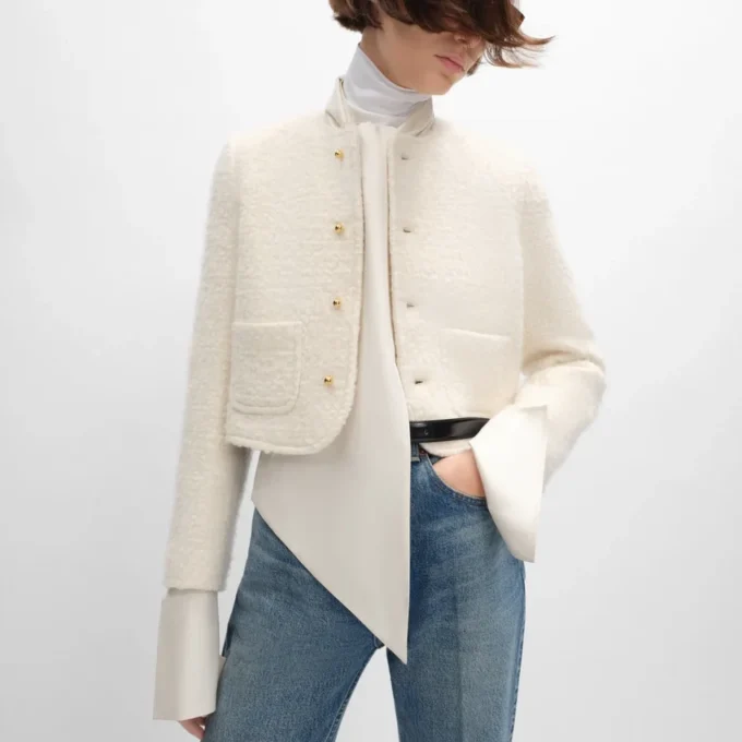 Veste Icone en cachemire et laine Natta
