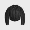 Veste Racer en cuir de veau Veste Racer en cuir de veau