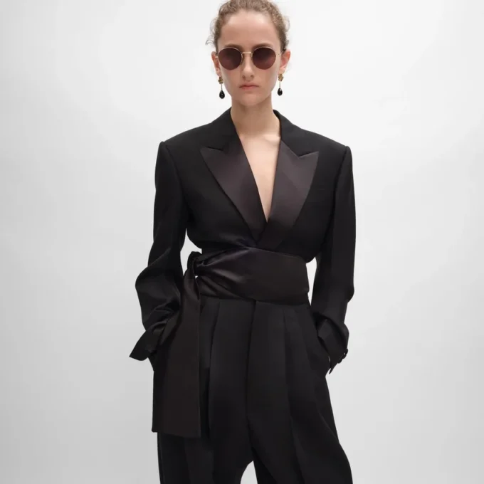 Veste Spencer Tux en gabardine de laine