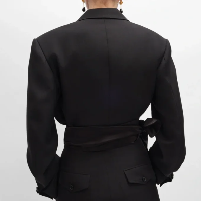 Veste Spencer Tux en gabardine de laine