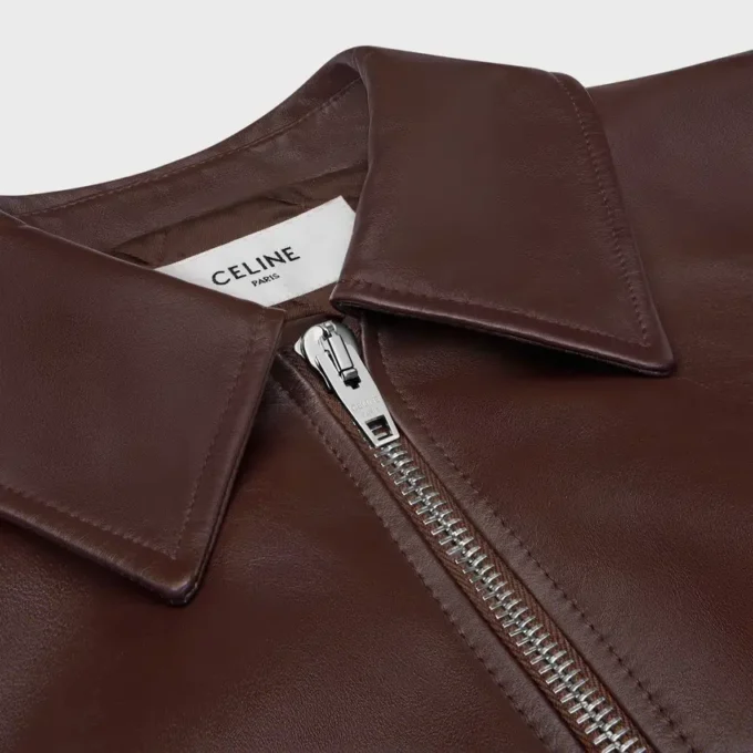 Veste Teddy en cuir de veau Veste Teddy en cuir de veau
