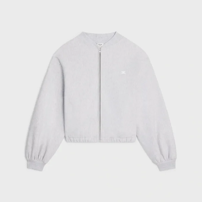 Veste Teddy en molleton de coton Veste Teddy en molleton de coton