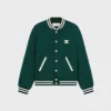 Veste Teddy Triomphe en laine texturée Veste Teddy Triomphe en laine texturée