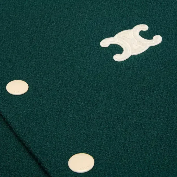 Veste Teddy Triomphe en laine texturée Veste Teddy Triomphe en laine texturée
