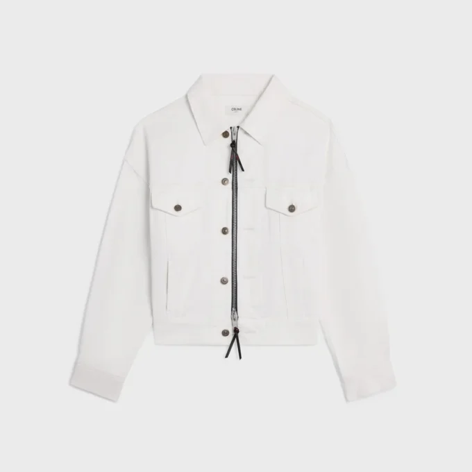 Veste trucker en denim de coton