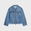 Veste trucker en denim de coton