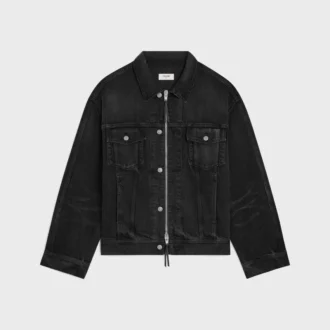 Veste trucker en denim de coton