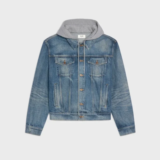 Veste trucker en denim de coton Veste trucker en denim de coton
