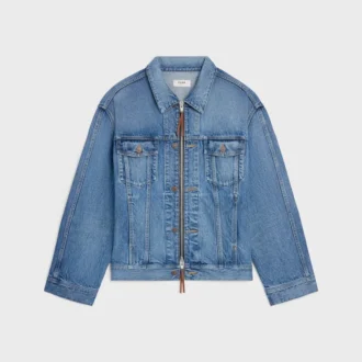 Veste trucker en denim de coton